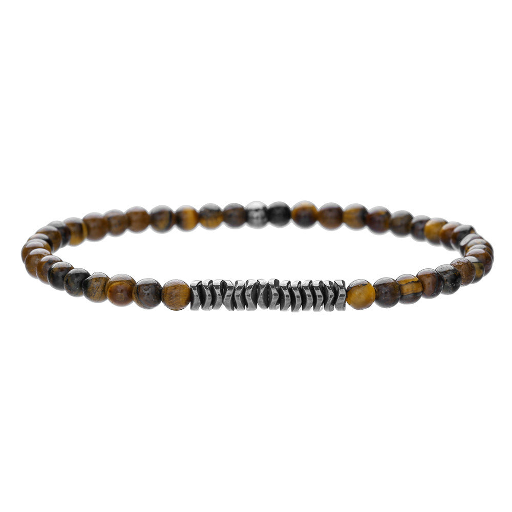 Simple Turquoise Wooden Bead Bracelet