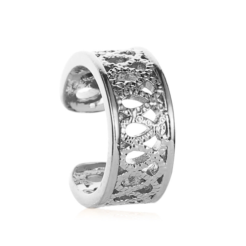 Micro-inlaid Zircon Six-pointed Star Ear Bone Clip Female Sen Super Fairy