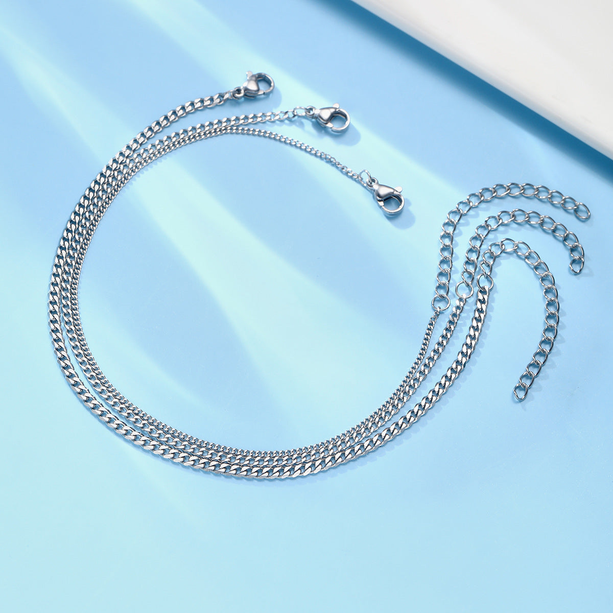 Fashion Personality Flat Cuban Link Chain Bracelet