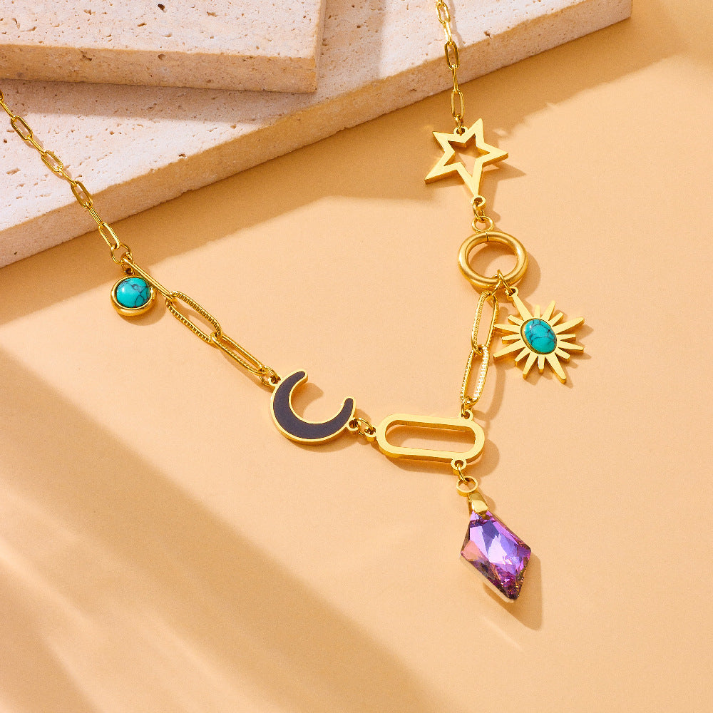 Affordable Luxury Fashion Stainless Steel Clavicle Chain Necklace