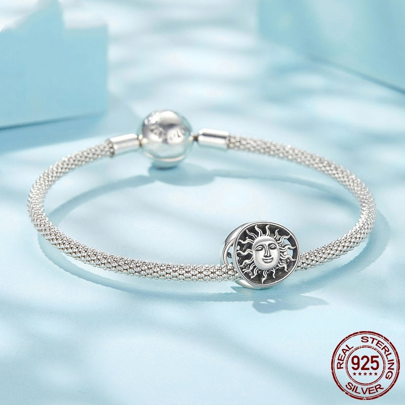 Hollow Apollo Guard Beaded S925 Sterling Silver