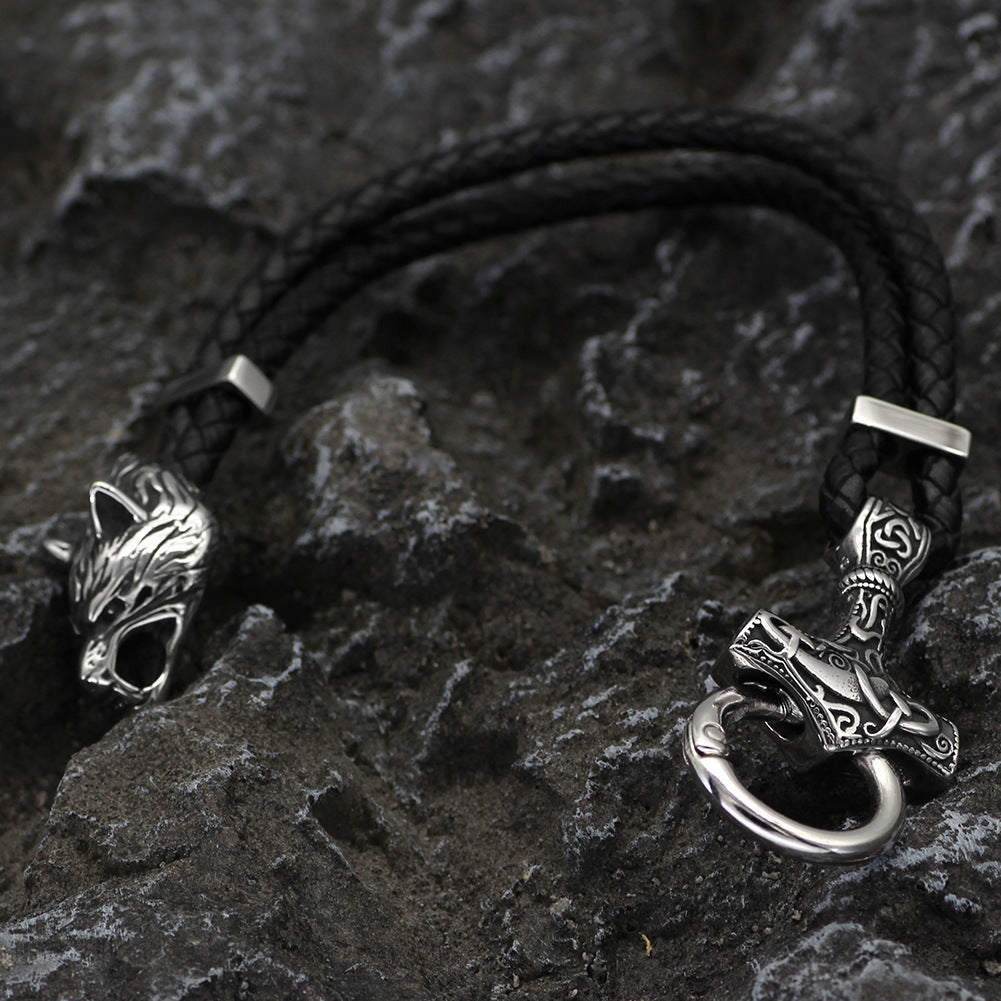 Personality Men's Jewelry Wolf Bracelet