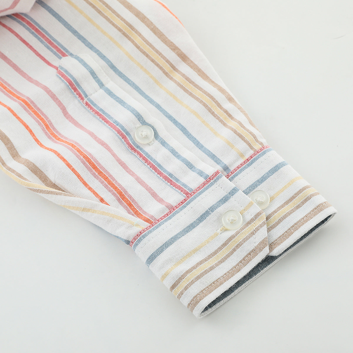 Men's Japanese Style Stripe Linen Shirt