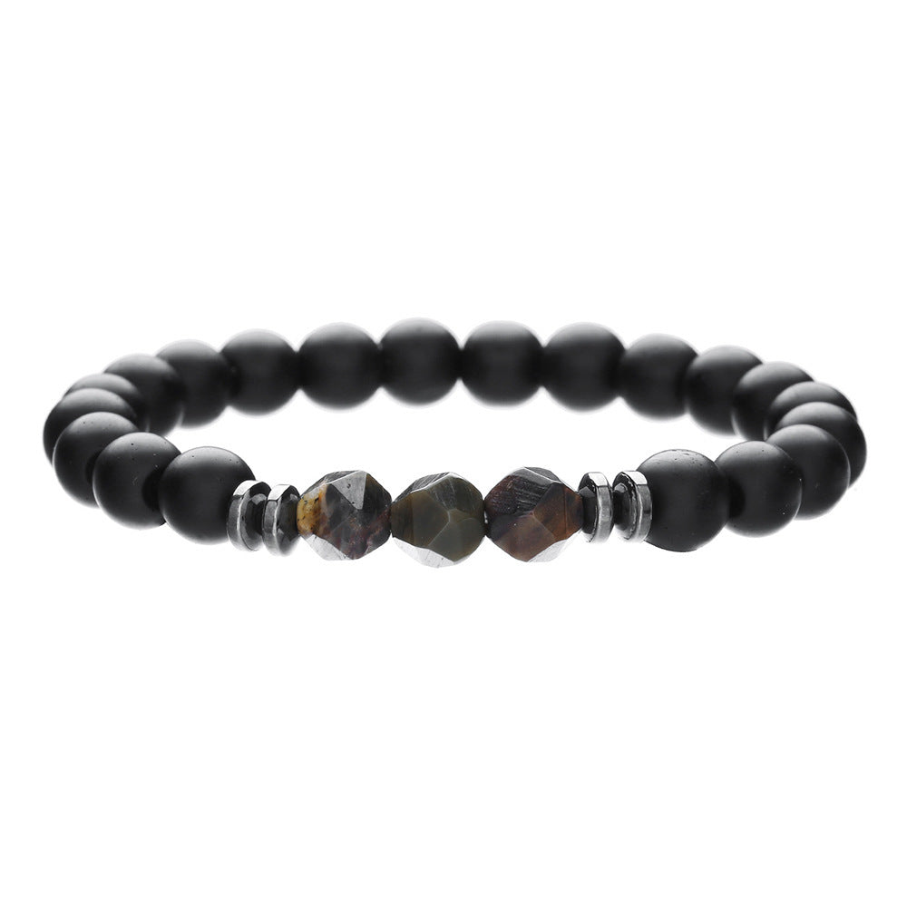 Simple Turquoise Wooden Bead Bracelet