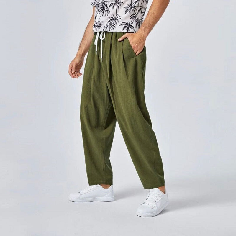Men Loose Linea Plus Size Pants