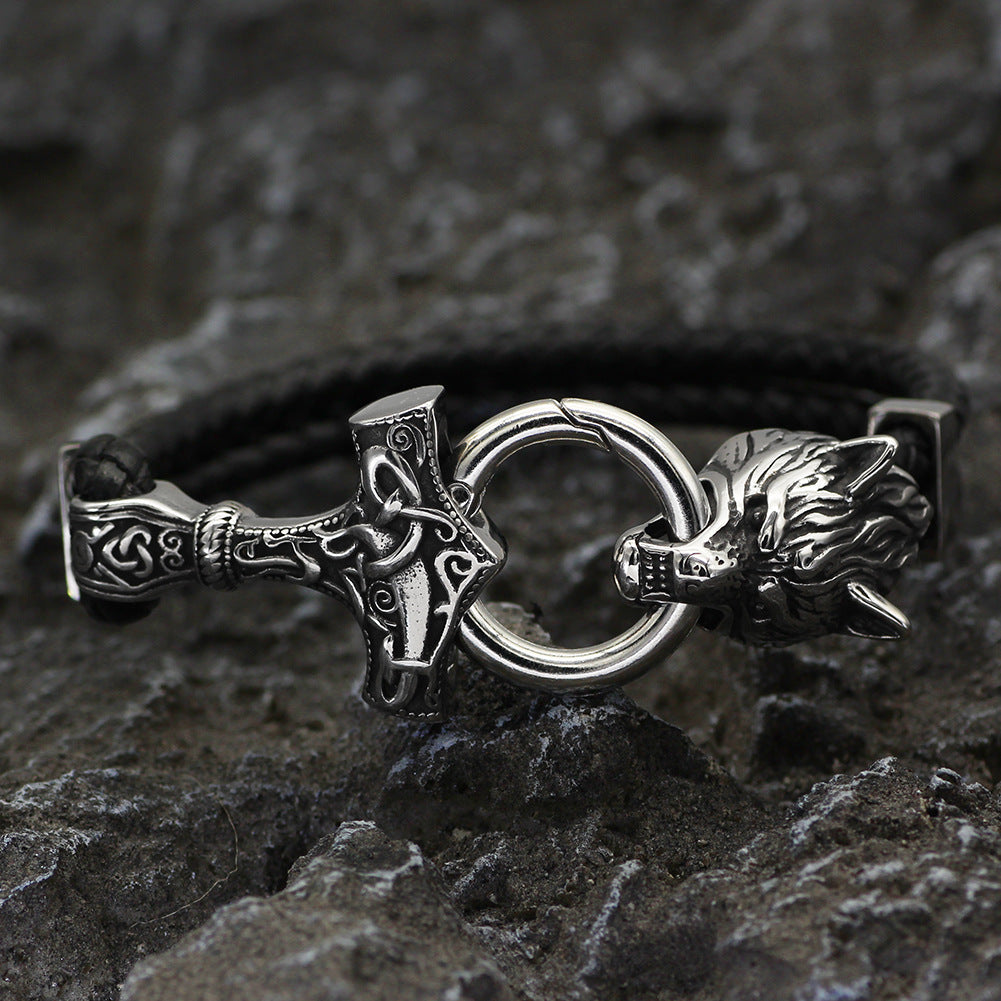 Personality Men's Jewelry Wolf Bracelet