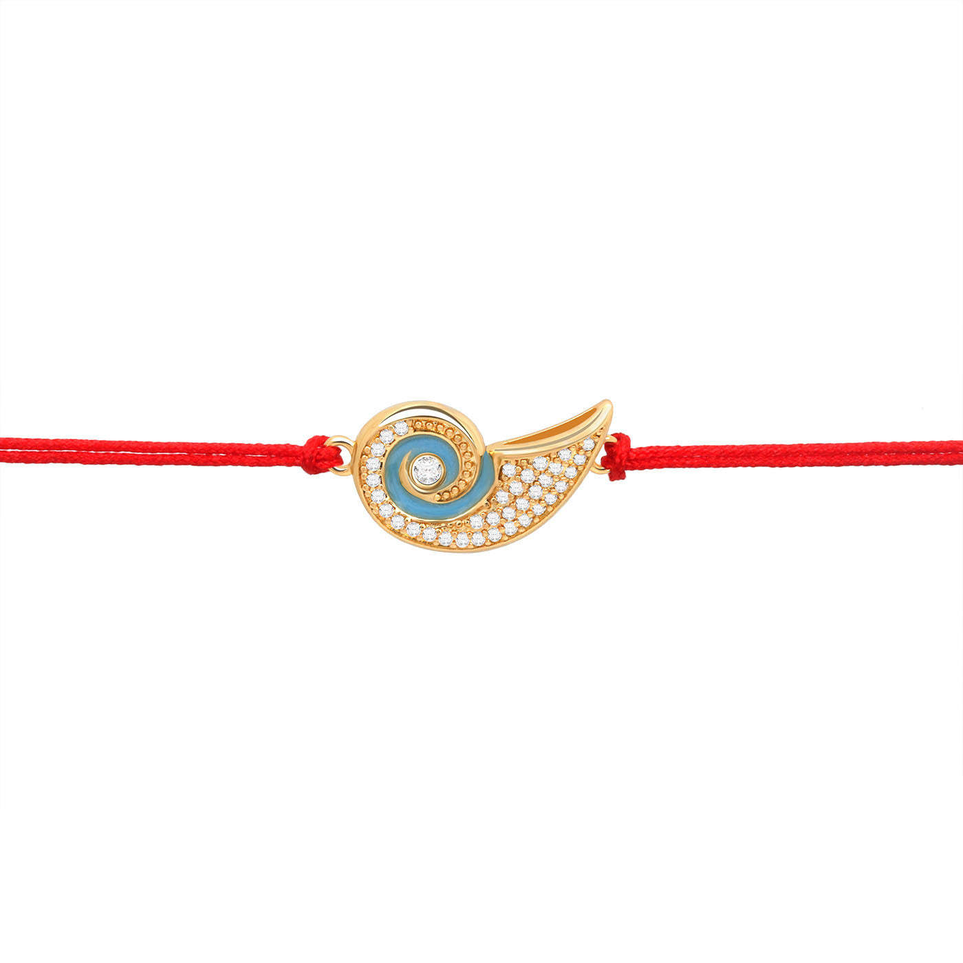 Conch Red Rope Simple Bracelet