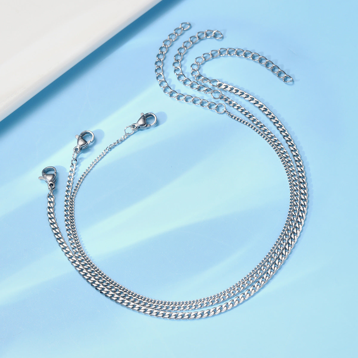 Fashion Personality Flat Cuban Link Chain Bracelet