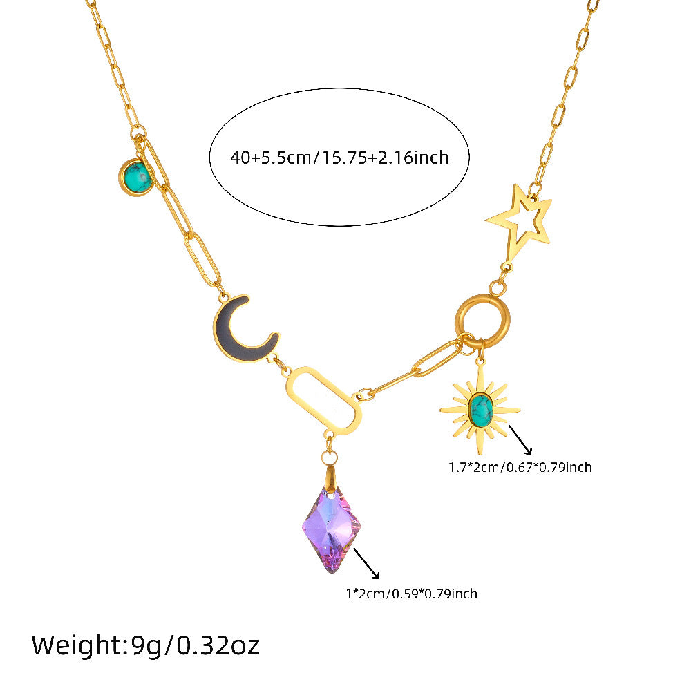 Affordable Luxury Fashion Stainless Steel Clavicle Chain Necklace