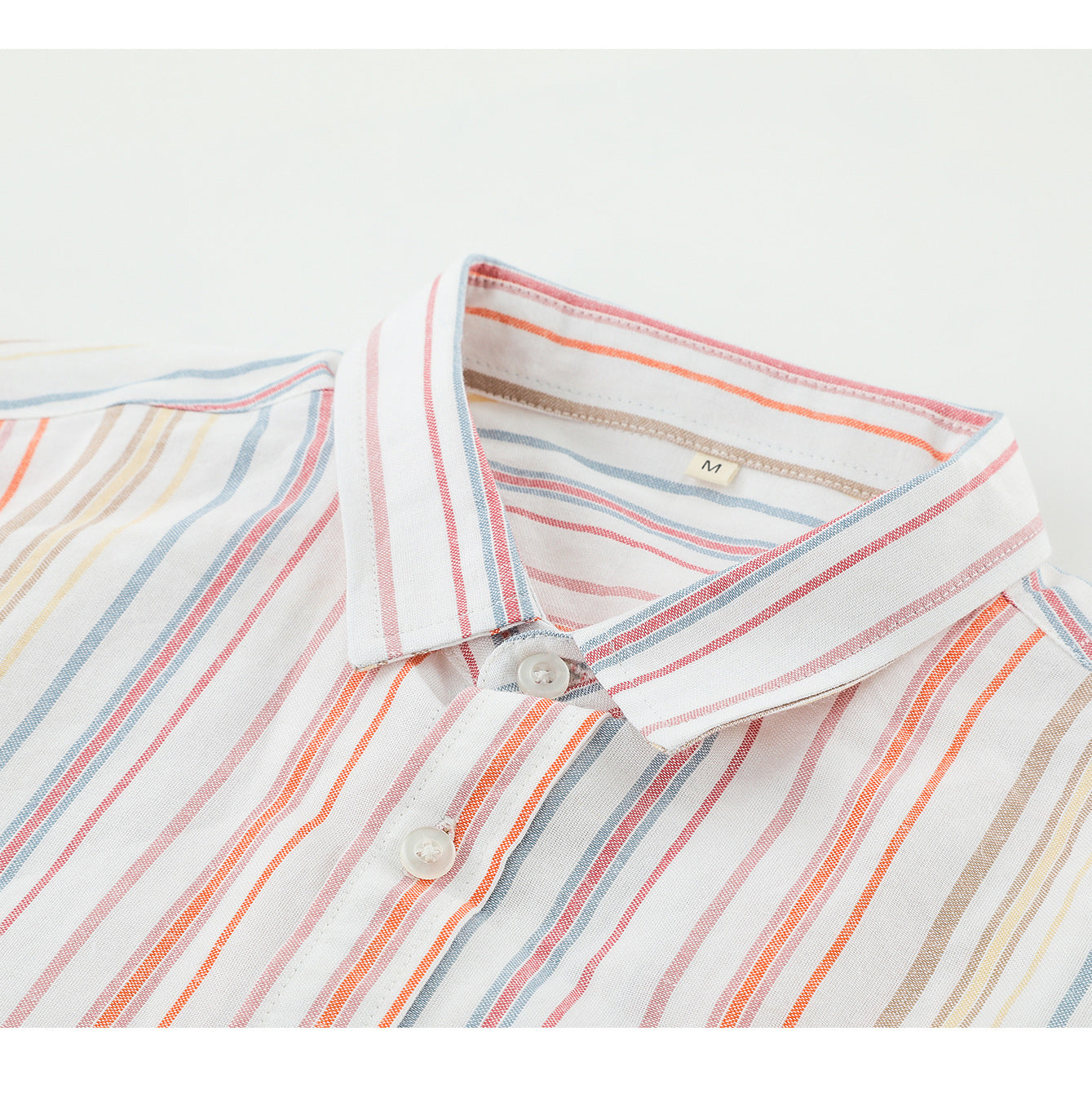 Men's Japanese Style Stripe Linen Shirt