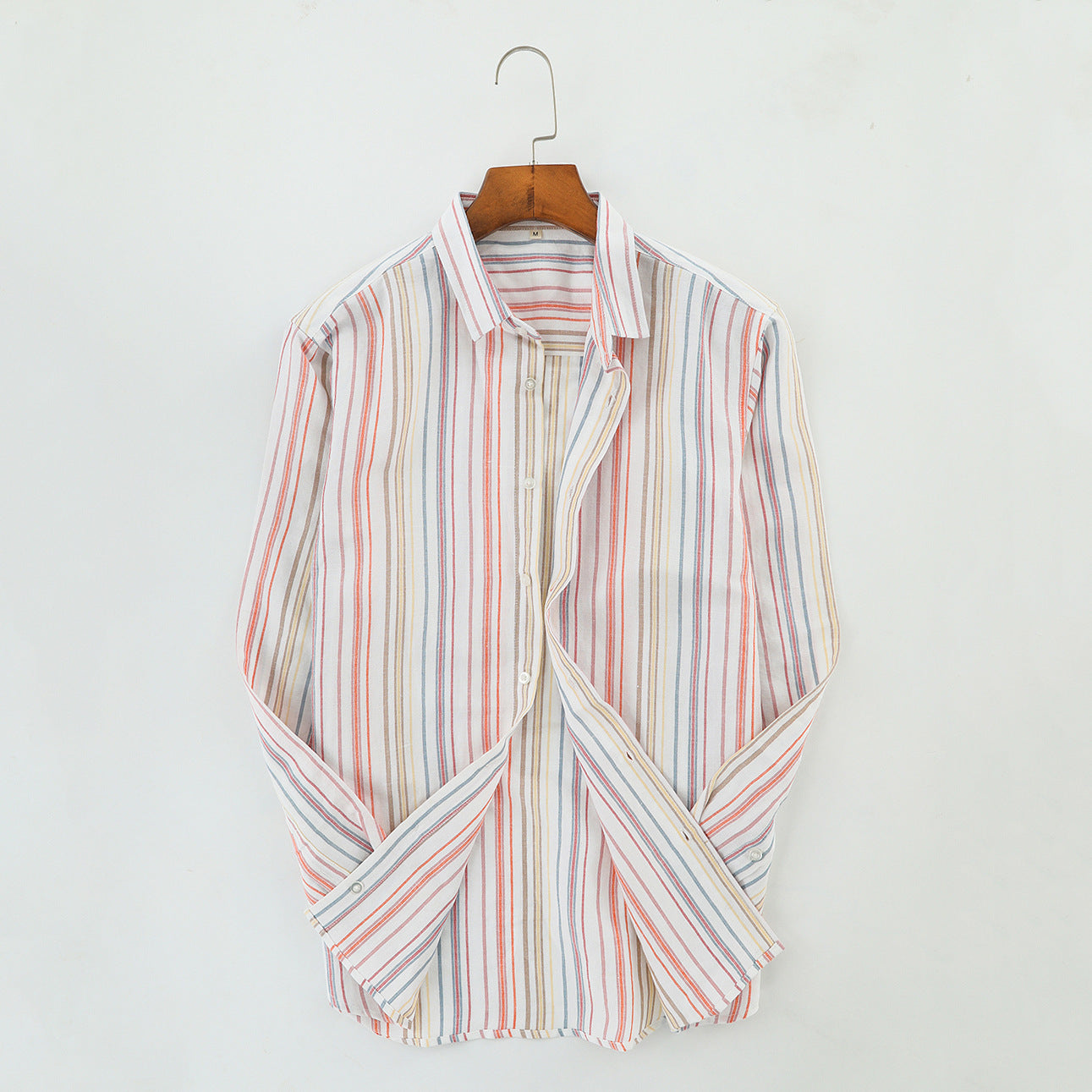 Men's Japanese Style Stripe Linen Shirt