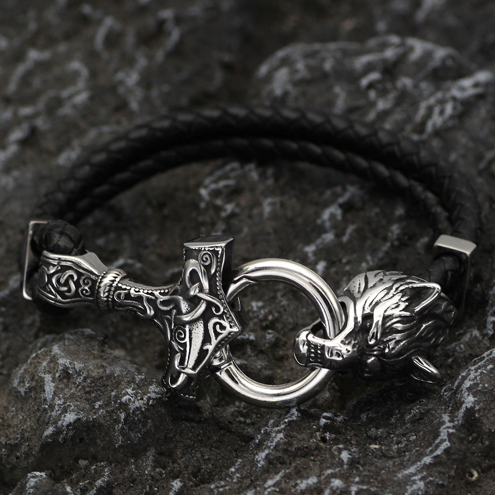Personality Men's Jewelry Wolf Bracelet