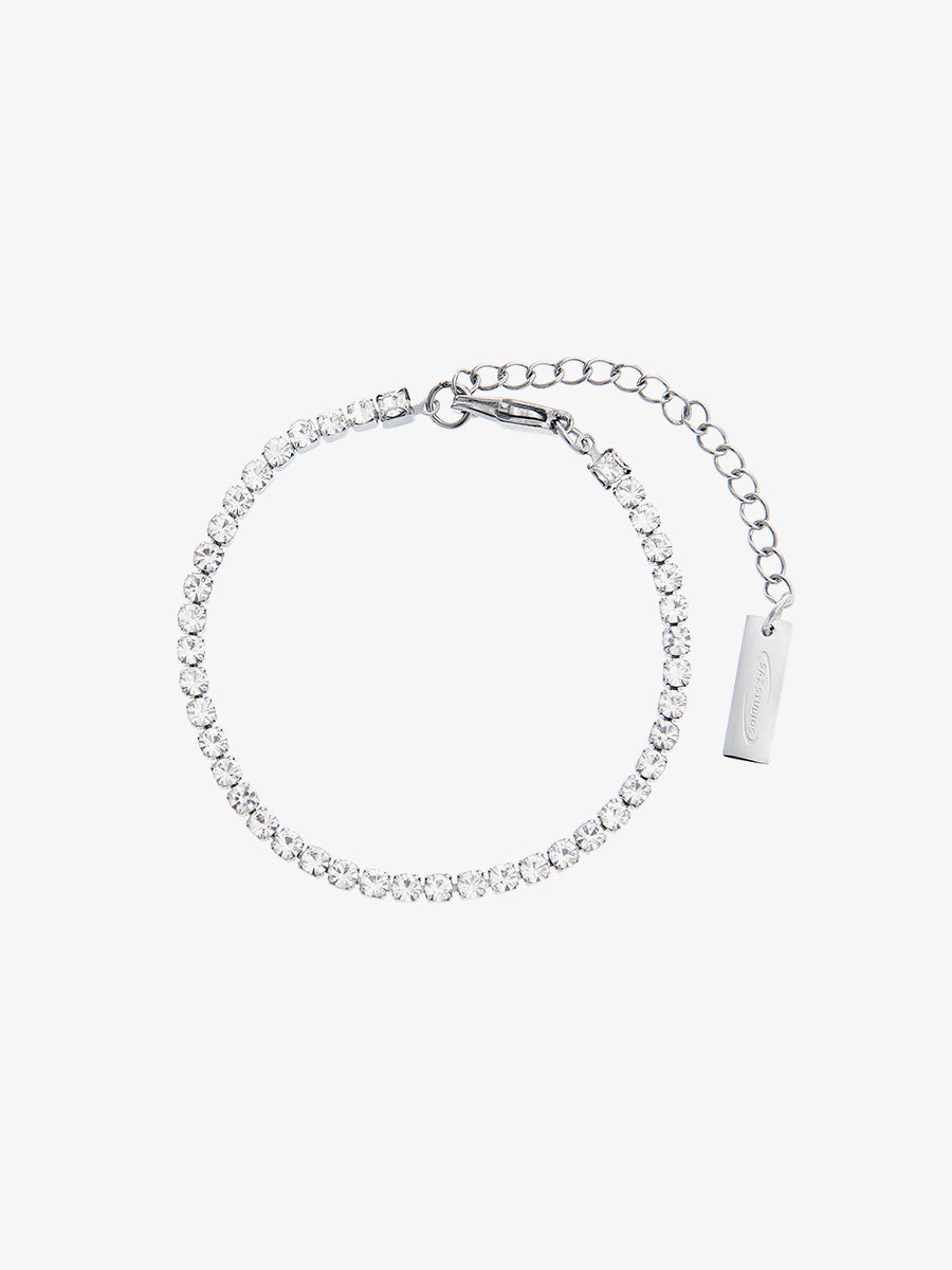 Double Layered American Fine Necklace Zircon