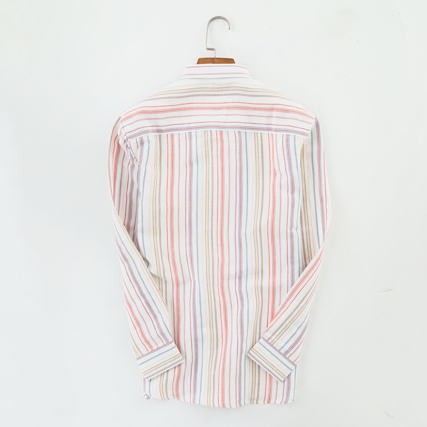 Men's Japanese Style Stripe Linen Shirt