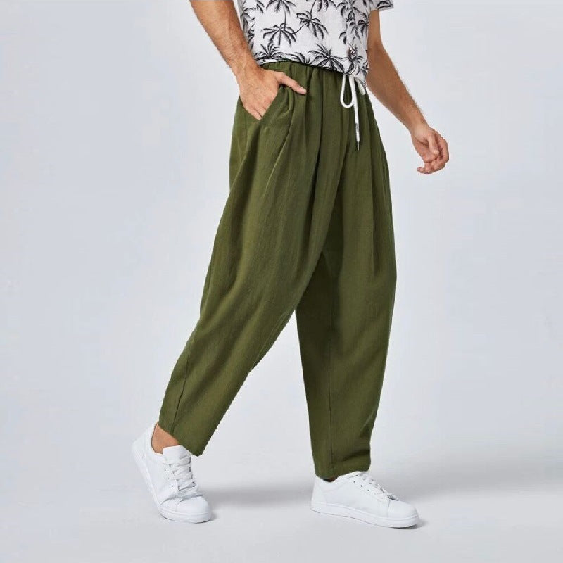 Men Loose Linea Plus Size Pants
